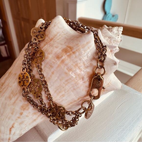 TORY BURCH - Multi-Strand Logo Bracelet, gold - Picture 5 of 8